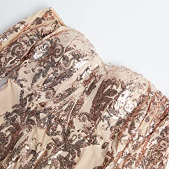 NEW Beautiful Sparkling Bling Sequin Evening Gown Prom Dress Quincenera … - Picture 12 of 16